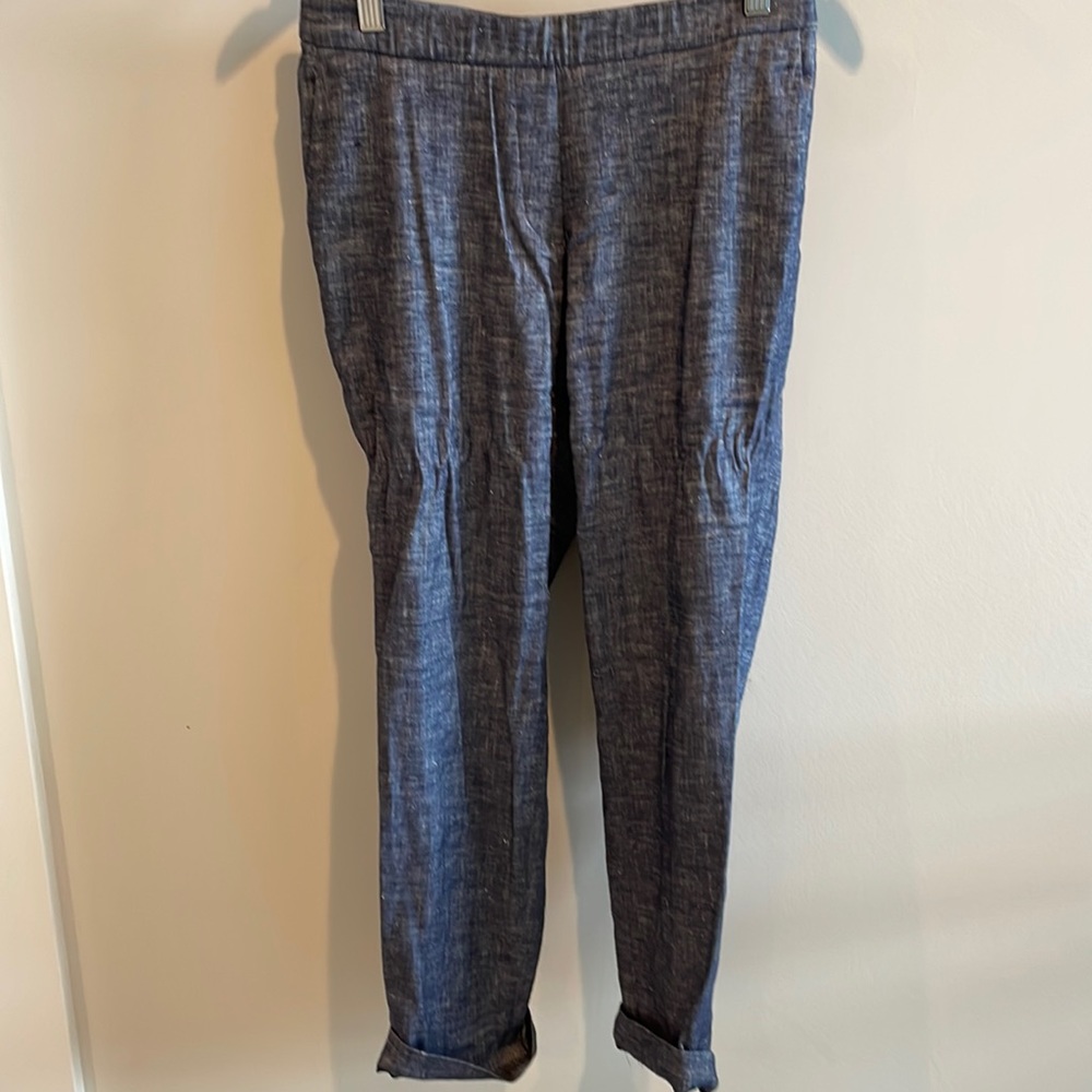 Theory cuffed pull up pant